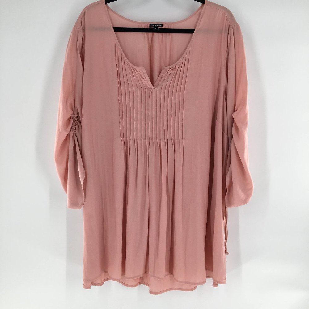 TORRID V-Neck Long Sleeve Blouse (W2-136) ⁂